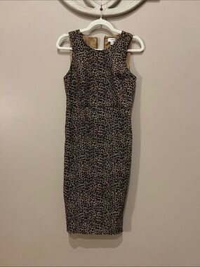 J. Crew Factory Leopard Print Dress women’s 00